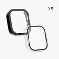 kwmobile Glas Hülle für Amazfit Bip 6 Schutzhülle Fullbody Fitnesstracker Case Set