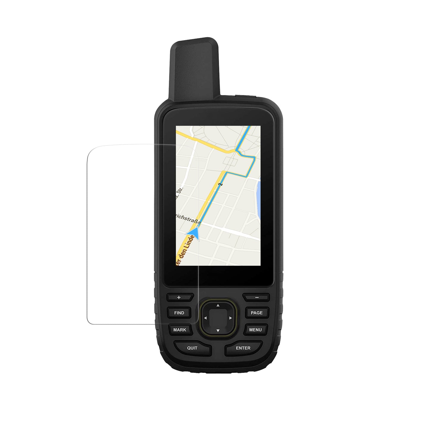 kwmobile 2x Transparente Displayschutzfolie kompatibel mit Garmin GPSMAP 67 / 67i Folie - Schutzfolie für GPS Tracker - robuster Displayschutz für tragbares Navi Transparent  