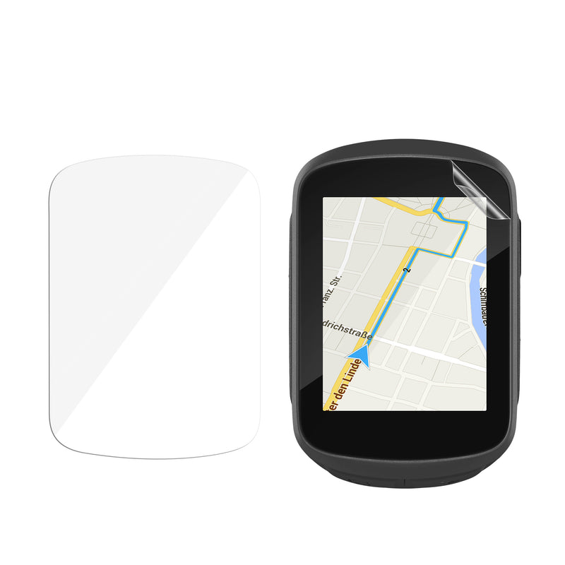 kwmobile 2x Fahrrad GPS Schutzfolie kompatibel mit Garmin Edge 130 Plus Folie - Set Displayschutzfolie für Bike GPS Computer - transparenter Displayschutz aus PMMA Transparent  