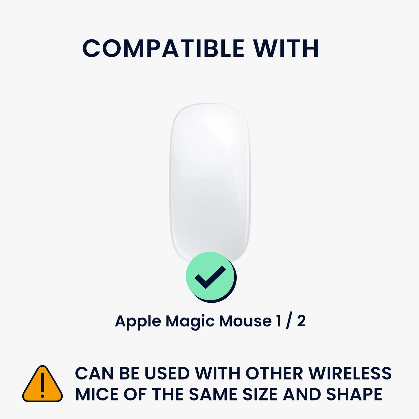 kwmobile Maus Tasche kompatibel mit Apple Magic Mouse 1 / 2 Hülle - Case für Bluetooth Maus aus robustem und Neopren Stoff