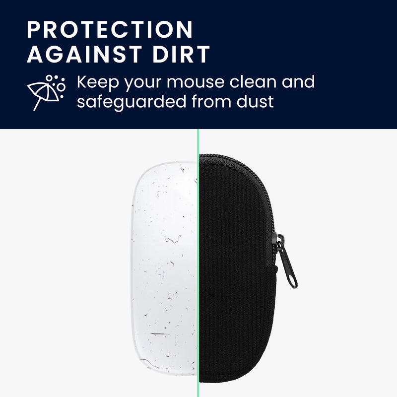 kwmobile Maus Tasche kompatibel mit Apple Magic Mouse 1 / 2 Hülle - Case für Bluetooth Maus aus robustem und Neopren Stoff