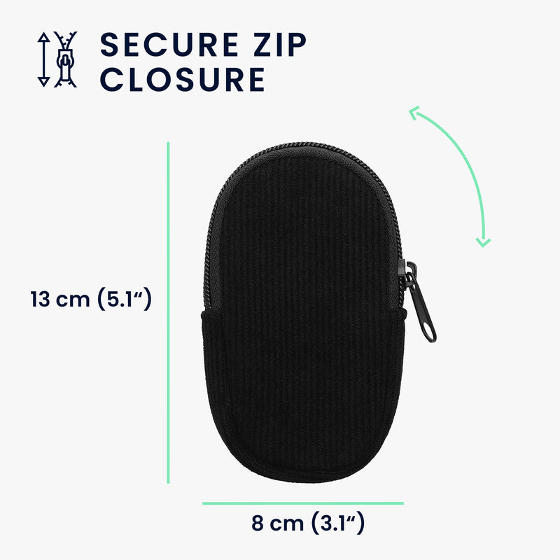 kwmobile Maus Tasche kompatibel mit Apple Magic Mouse 1 / 2 Hülle - Case für Bluetooth Maus aus robustem und Neopren Stoff