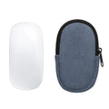 kwmobile Maus Tasche kompatibel mit Apple Magic Mouse 1 / 2 Hülle - Case für Bluetooth Maus aus robustem Cord und Neopren Stoff - Vintage Blue Vintage Blue  