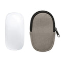 kwmobile Maus Tasche kompatibel mit Apple Magic Mouse 1 / 2 Hülle - Case für Bluetooth Maus aus robustem Cord und Neopren Stoff - Grau Grau  