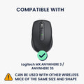 kwmobile Maus Tasche kompatibel mit Logitech MX ANYWHERE 3 / ANYWHERE 3S Hülle - Case für Bluetooth Maus aus robustem Neopren Stoff