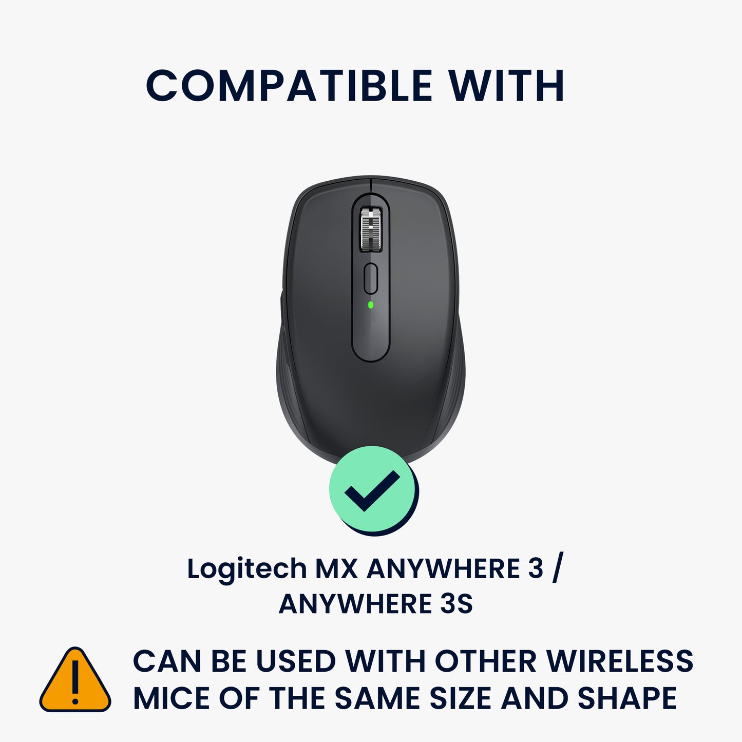 kwmobile Maus Tasche kompatibel mit Logitech MX ANYWHERE 3 / ANYWHERE 3S Hülle - Case für Bluetooth Maus aus robustem Neopren Stoff
