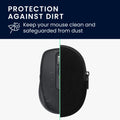 kwmobile Maus Tasche kompatibel mit Logitech MX ANYWHERE 3 / ANYWHERE 3S Hülle - Case für Bluetooth Maus aus robustem Neopren Stoff