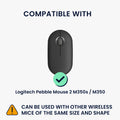 kwmobile Maus Tasche kompatibel mit Logitech Pebble Mouse 2 M350s / M350 Hülle - Case für Bluetooth Maus aus Neopren Stoff
