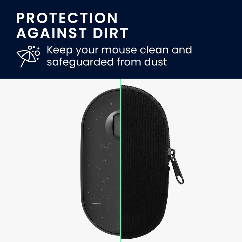 kwmobile Maus Tasche kompatibel mit Logitech Pebble Mouse 2 M350s / M350 Hülle - Case für Bluetooth Maus aus Neopren Stoff