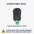 kwmobile Maus Tasche kompatibel mit Logitech M240 SILENT / M325S Hülle - Case für Bluetooth Maus aus robustem Neopren Stoff