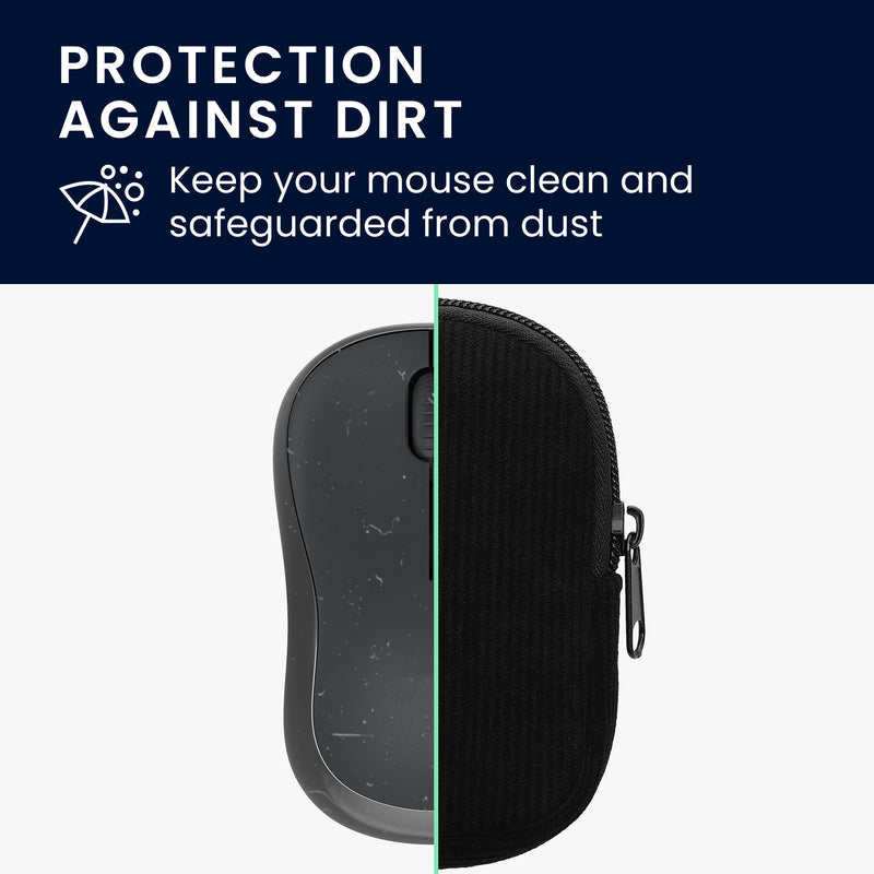 kwmobile Maus Tasche kompatibel mit Logitech M240 SILENT / M325S Hülle - Case für Bluetooth Maus aus robustem Neopren Stoff