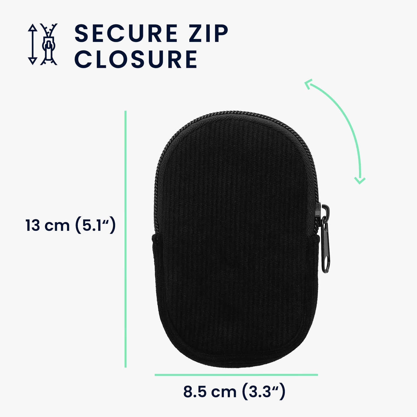 kwmobile Maus Tasche kompatibel mit Logitech M240 SILENT / M325S Hülle - Case für Bluetooth Maus aus robustem Neopren Stoff
