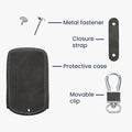 kwmobile Autoschlüssel Hülle kompatibel mit Mazda 3-Tasten CX30 CX50 CX60 CX90 MX-30 Kunstleder Schutzhülle Schlüsselhülle Cover