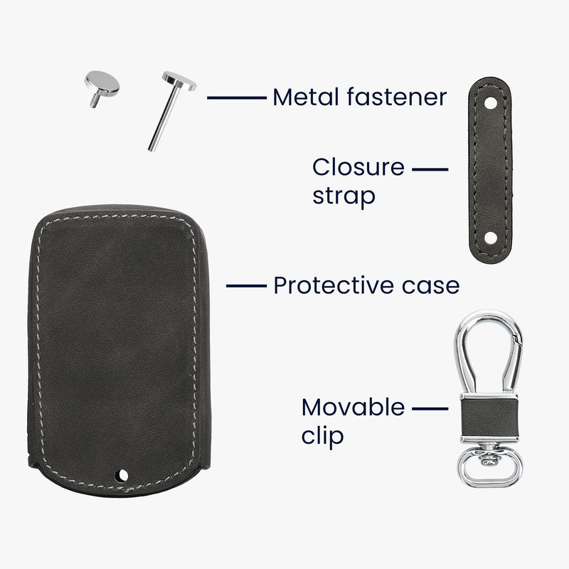 kwmobile Autoschlüssel Hülle kompatibel mit Mazda 3-Tasten CX30 CX50 CX60 CX90 MX-30 Kunstleder Schutzhülle Schlüsselhülle Cover