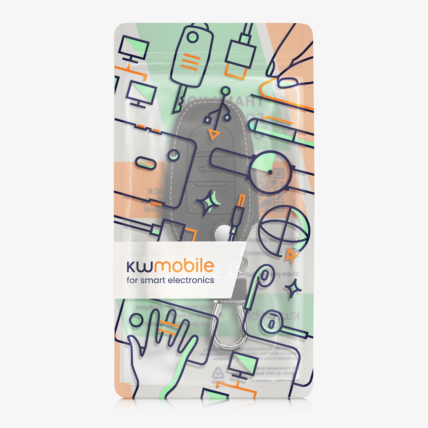 kwmobile Autoschlüssel Hülle kompatibel mit Opel 3-Tasten Smartkey Autoschlüssel Keyless Go Schutzhülle Cover