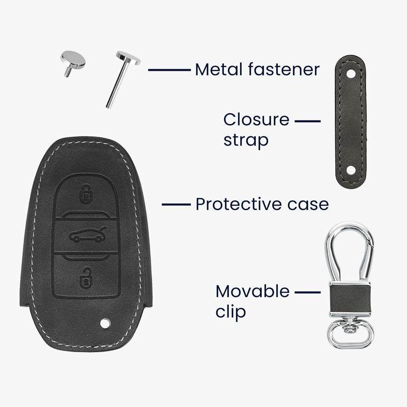 kwmobile Autoschlüssel Hülle kompatibel mit Opel 3-Tasten Smartkey Autoschlüssel Keyless Go Schutzhülle Cover