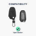 kwmobile Autoschlüssel Hülle kompatibel mit Opel 3-Tasten Smartkey Autoschlüssel Keyless Go Schutzhülle Cover