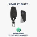 kwmobile Autoschlüssel Hülle kompatibel mit BMW 4-Tasten X7 X1 U11 iX ix1 7er G07 I7 Autoschlüssel Kunstleder Schutzhülle Schlüsselhülle Cover