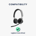 kwmobile Ohr Polster für Logitech Zone Wired Kopfhörer Ersatzteile Over Ear Headphones