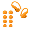 kwmobile 8x Ersatzpolster kompatibel mit Beats Powerbeats Pro 2 - 4 Größen - Silikon Ersatz Ohrstöpsel In-Ear Kopfhörer - Polster Orange  