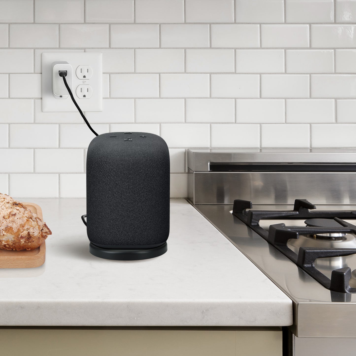 kwmobile Ladeschale kompatibel mit Sony LinkBuds Speaker Ladestation mit USB C Ladekabel Ladegerät tragbar