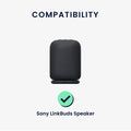 kwmobile Ladeschale kompatibel mit Sony LinkBuds Speaker Ladestation mit USB C Ladekabel Ladegerät tragbar
