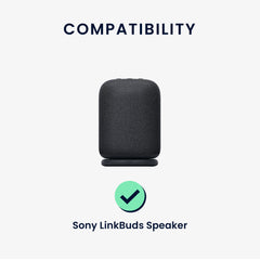 kwmobile Ladeschale kompatibel mit Sony LinkBuds Speaker Ladestation mit USB C Ladekabel Ladegerät tragbar - Schwarz