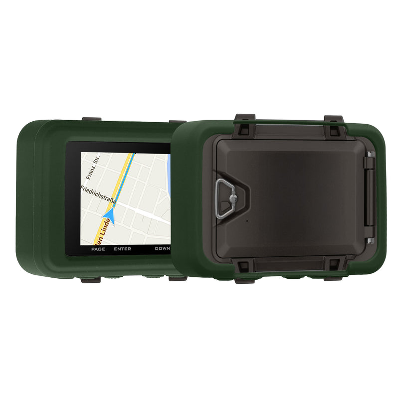 kwmobile Hülle kompatibel mit Garmin Foretrex 801 / 901 - Schutzhülle für GPS Handgerät in Dunkelgrün Dunkelgrün  