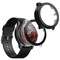 kwmobile 2x Cover kompatibel mit Ticwatch Pro 5 Enduro Hülle - Fullbody Fitnesstracker Case Set aus Glas - Schwarz Transparent Schwarz  [dsg01]