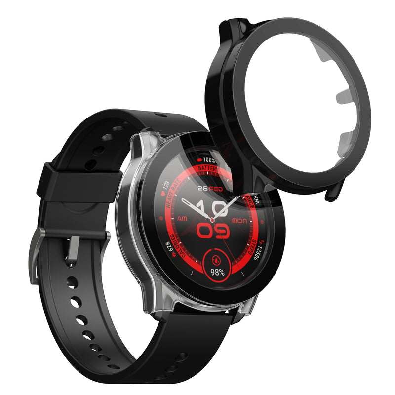 kwmobile Glas Hülle für Ticwatch Pro 5 Enduro Schutzhülle Fullbody Fitnesstracker Case Set