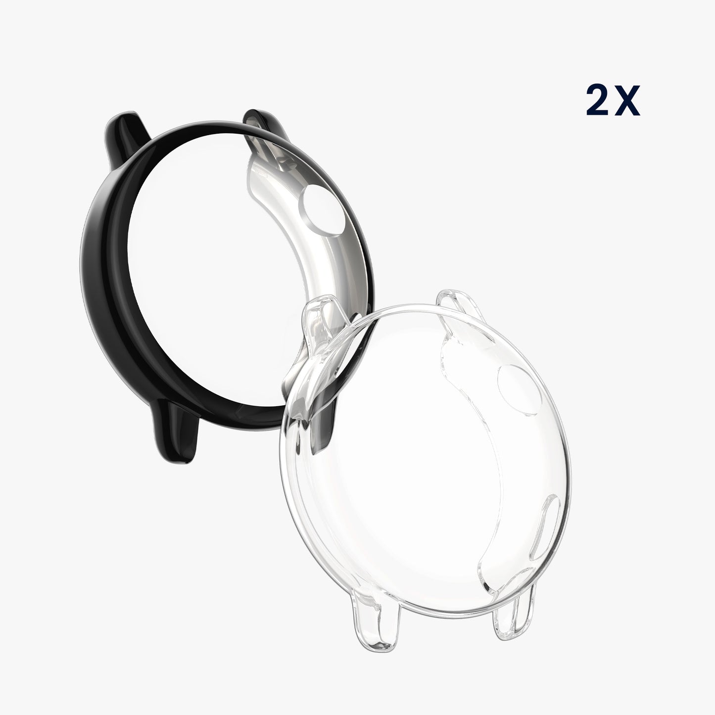 kwmobile Fullbody Display Cover Set für Garmin vivoactive 6 (42mm) / Active 6 Schutzhülle