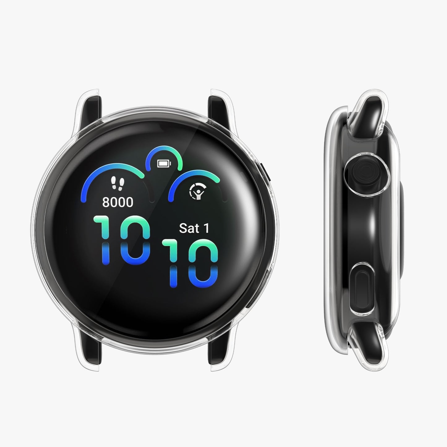 kwmobile Fullbody Display Cover Set für Garmin vivoactive 6 (42mm) / Active 6 Schutzhülle