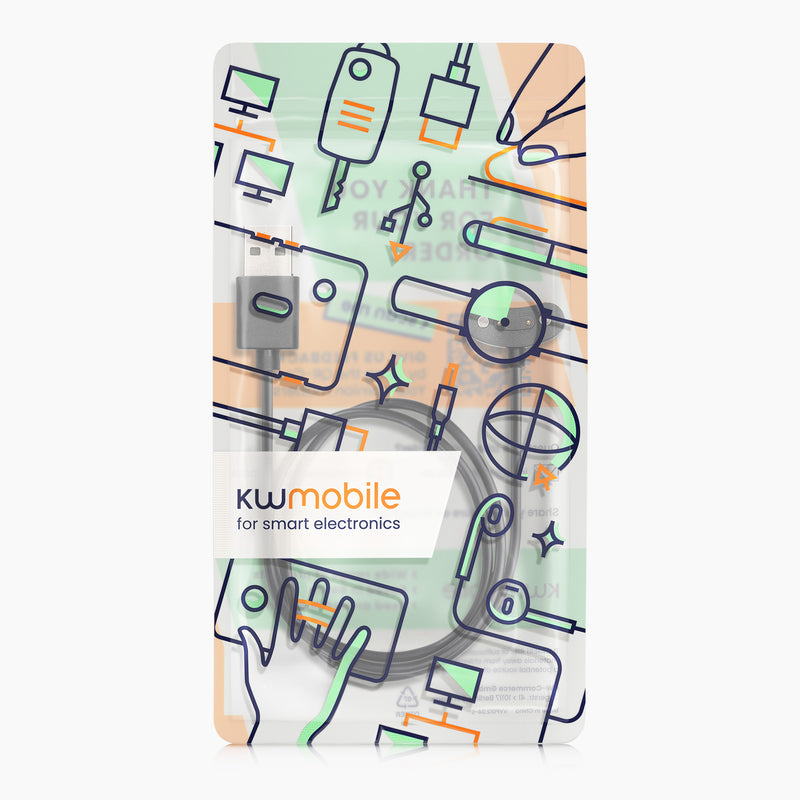 kwmobile USB Kabel Charger kompatibel mit Ticwatch Pro 5 Enduro / Pro 3 / E3 / Atlas Ladekabel Smart Watch Ersatzkabel Fitnesstracker Aufladekabel