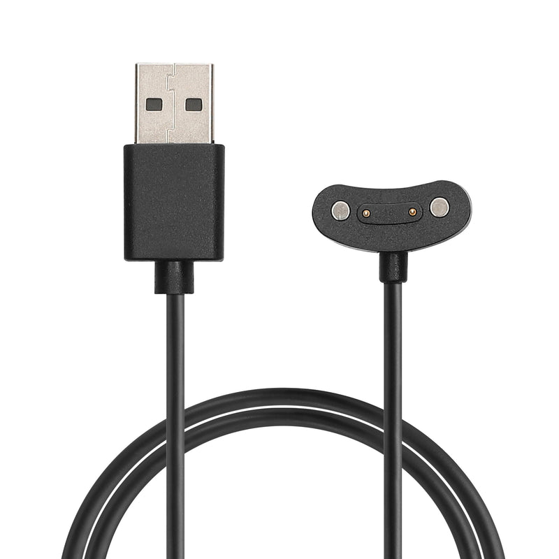 kwmobile USB Kabel Charger kompatibel mit Ticwatch Pro 5 Enduro / Pro 3 / E3 / Atlas Ladekabel - Smart Watch Ersatzkabel - Fitnesstracker Aufladekabel in Schwarz Schwarz  