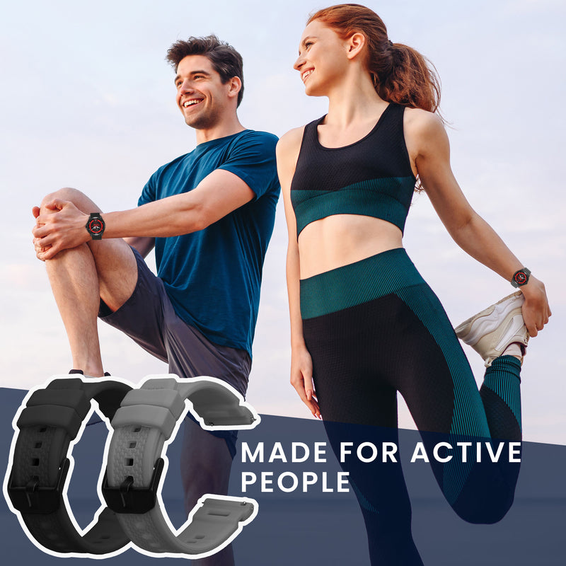 kwmobile Uhrenarmband für Ticwatch Pro 5 Enduro / Pro 5 / Atlas / iTouch Air 3 Armband Fitnesstracker Band Set Ersatzarmband Smartwatch