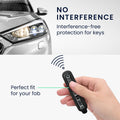 kwmobile Autoschlüssel Hülle kompatibel mit Volvo 4-Tasten Autoschlüssel Keyless Go - Schlüsselhülle