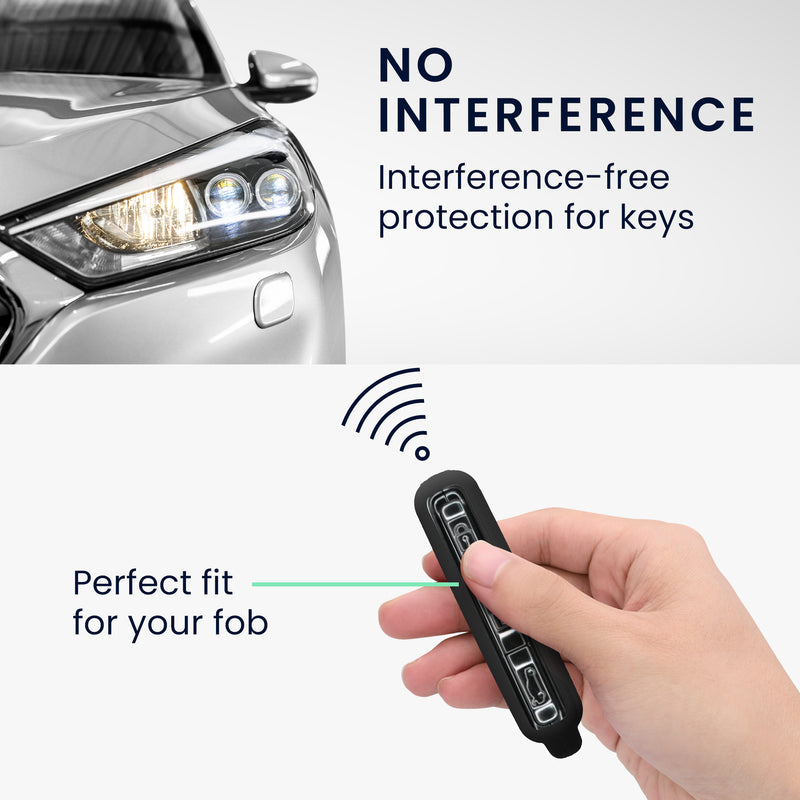 kwmobile Autoschlüssel Hülle kompatibel mit Volvo 4-Tasten Autoschlüssel Keyless Go - Schlüsselhülle