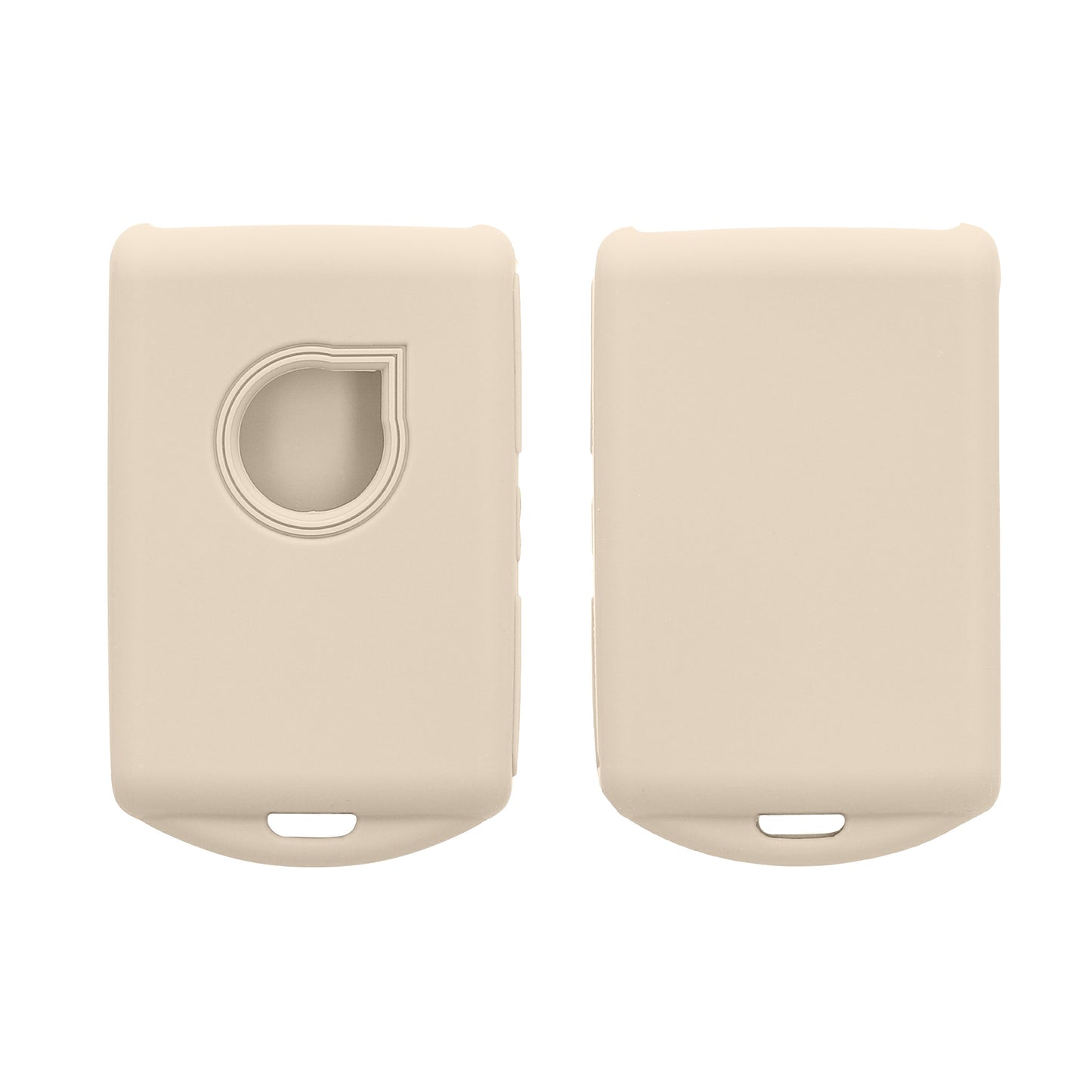 kwmobile Autoschlüssel Silikon Hülle kompatibel mit Volvo 4-Tasten Autoschlüssel Keyless Go - Schlüsselhülle in Creme Creme  