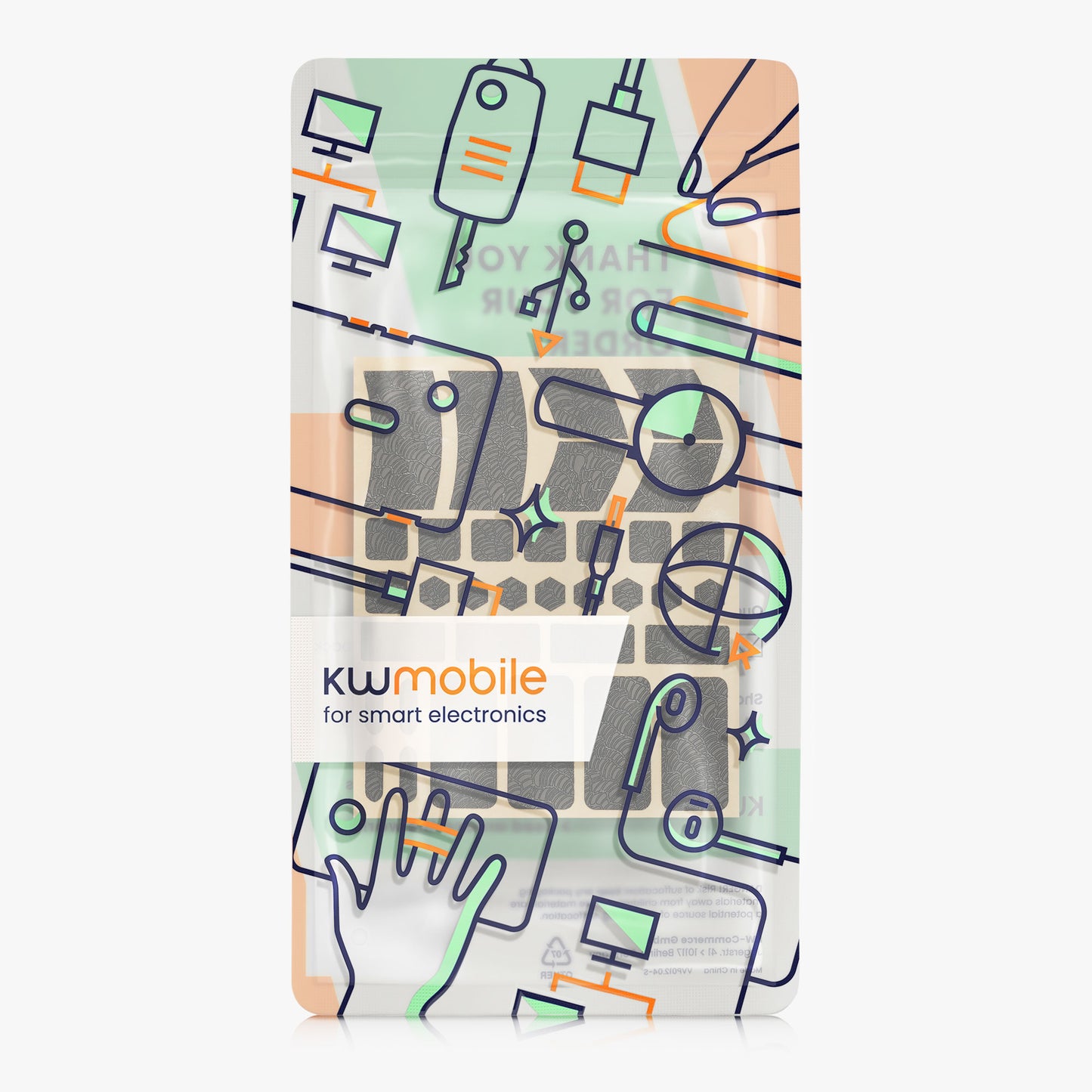kwmobile Gaming Maus Grip Tape für Universal Wireless Mouse Mouse Grip - Rutschfestes Grip-Tape für PC Mouse - Maus Griffband in verschiedenen Größen