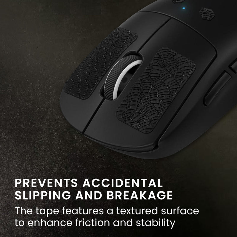 kwmobile Gaming Maus Grip Tape für Universal Wireless Mouse Mouse Grip - Rutschfestes Grip-Tape für PC Mouse - Maus Griffband in verschiedenen Größen