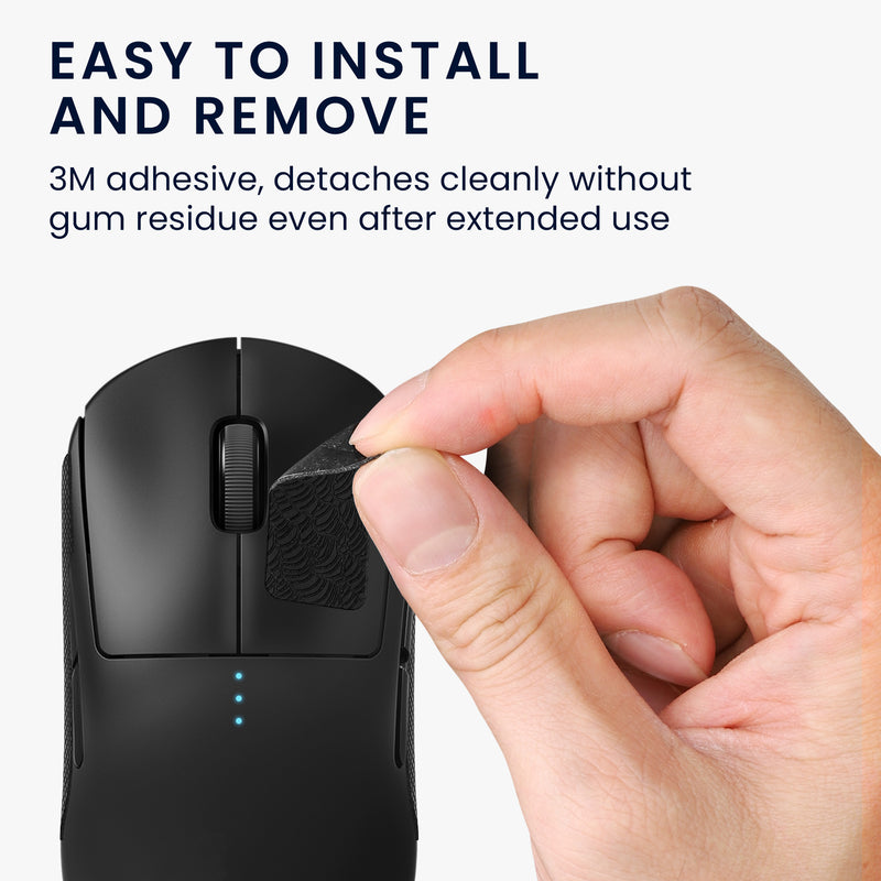 kwmobile Gaming Maus Grip Tape für Universal Wireless Mouse Mouse Grip - Rutschfestes Grip-Tape für PC Mouse - Maus Griffband in verschiedenen Größen