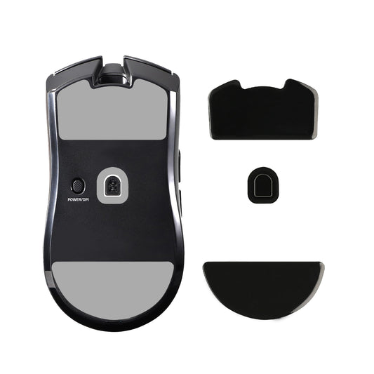 kwmobile Mouse Feet Sticker kompatibel mit Razer Viper V3 Pro Ersatz Glider - Mausfüße passgenau - Maus Glides in Schwarz Schwarz  