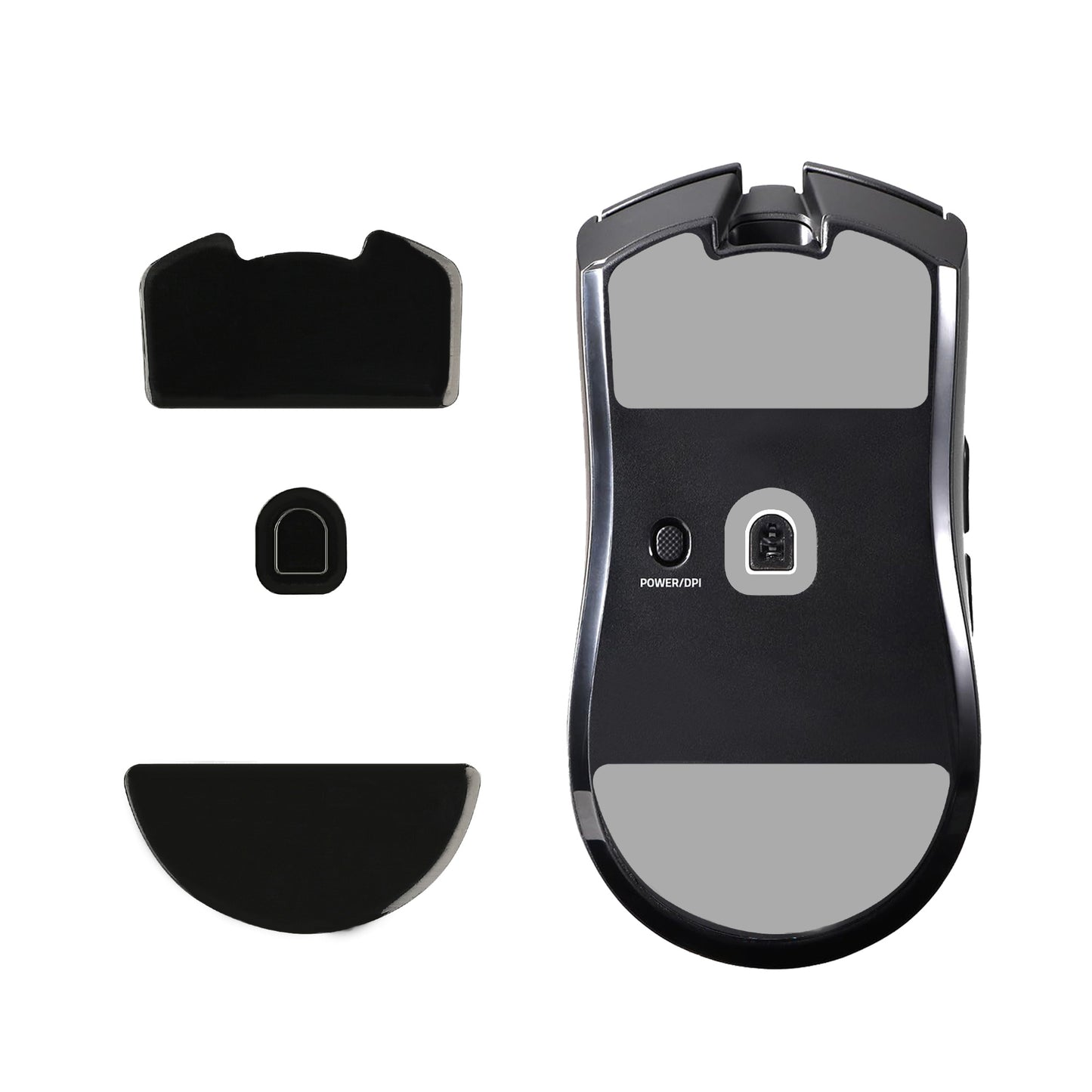 kwmobile Mouse Feet Sticker kompatibel mit Razer Viper V3 Pro Ersatz Glider Mausfüße passgenau Maus Glides