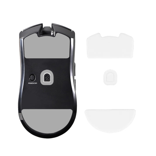 kwmobile Mouse Feet Sticker kompatibel mit Razer Viper V3 Pro Ersatz Glider - Mausfüße passgenau - Maus Glides in Weiß Weiß  