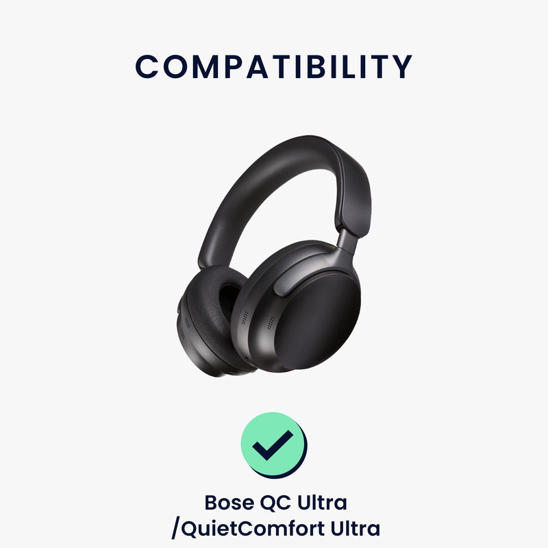 kwmobile Ohr Polster für Bose QC Ultra / QuietComfort Ultra Ohrpolster Ersatz Kopfhörer Ersatzteile Over Ear Headphones
