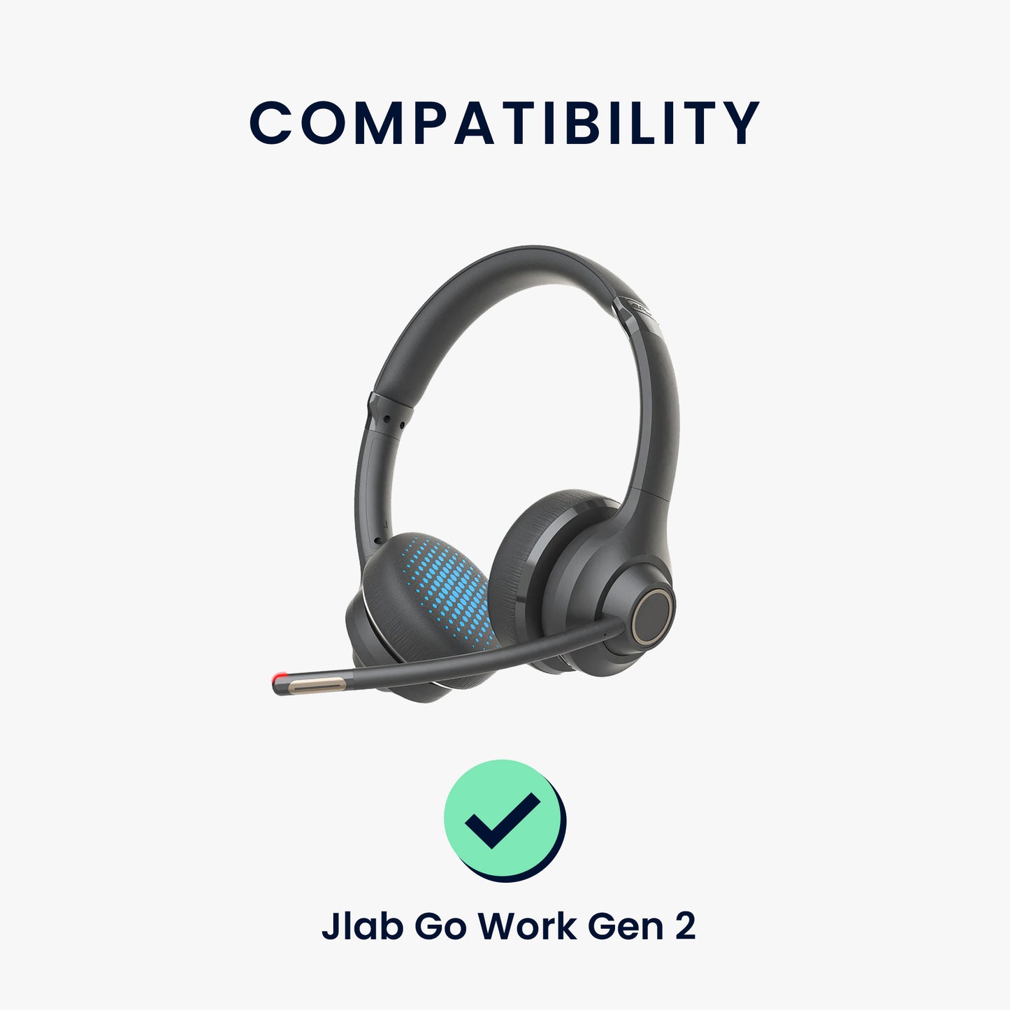 kwmobile Ohr Polster für Jlab Go Work Gen 2 Ohrpolster Ersatz Kopfhörer Ersatzteile Kopfhörer Ersatzpolster Over Ear Headphones