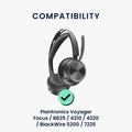 kwmobile Ohr Polster für Plantronics Voyager Focus / B825 / 4210 / 4220 / BlackWire 5200 / 7225 Ohrpolster Ersatzteile Kopfhörer Ersatzpolster für Over Ear Headphones