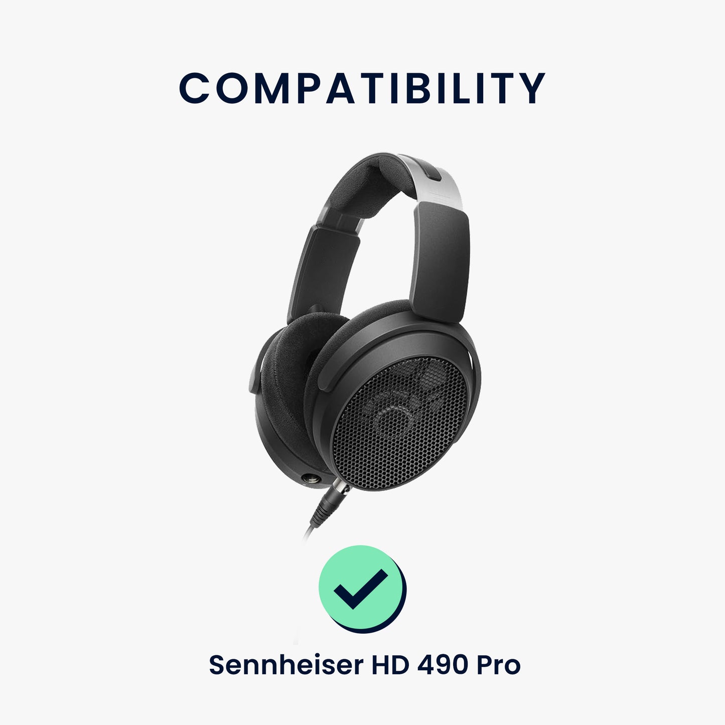 kwmobile Ohr Polster für Sennheiser HD 490 Pro Ohrpolster Ersatz Kopfhörer Ersatzteile Kopfhörer Ersatzpolster für Over Ear Headphones