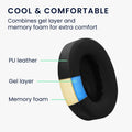 kwmobile Ohr Polster für Bose QC Ultra / QuietComfort Ultra Ohrpolster Ersatz Kopfhörer Ersatzteile mit Cooling Effekt