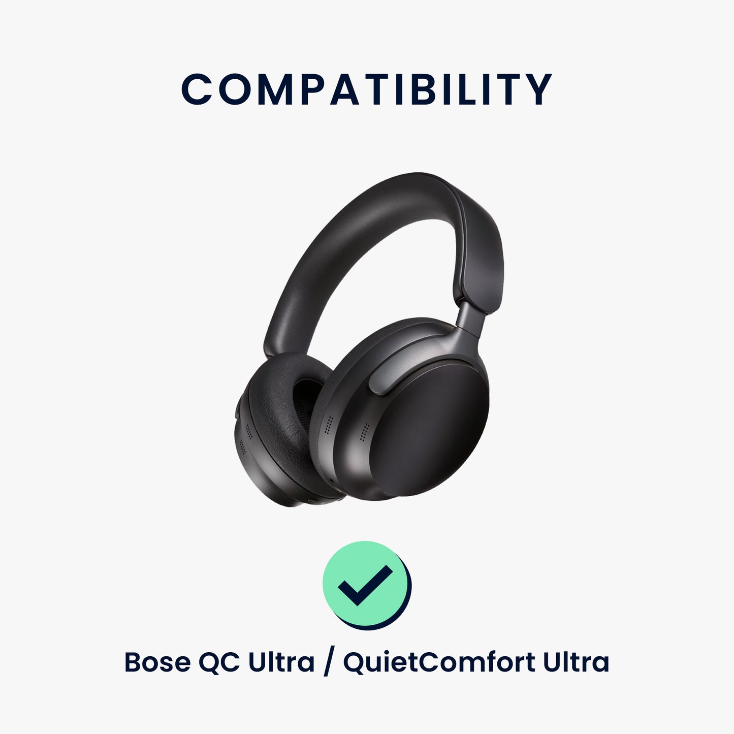 kwmobile Ohr Polster für Bose QC Ultra / QuietComfort Ultra Ohrpolster Ersatz Kopfhörer Ersatzteile mit Cooling Effekt